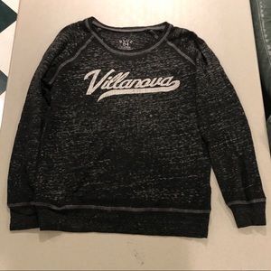 VILLANOVA Heathered Black Lightweight Sweatshirt